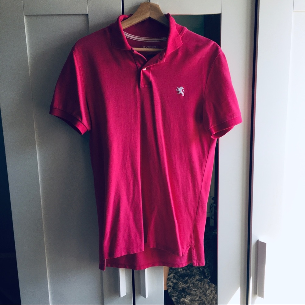 Express men polo in pink